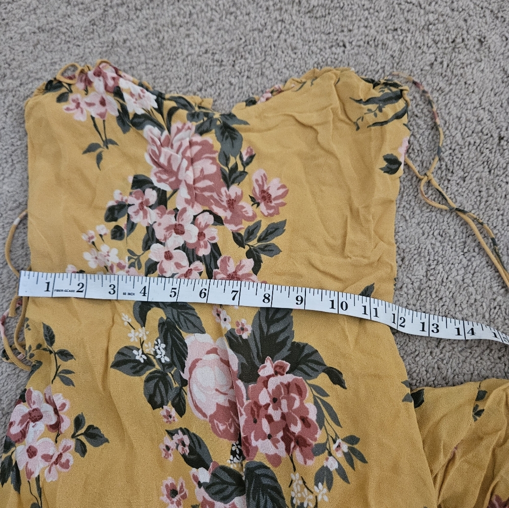 Reformation Floral Yellow Dress - Picture 7 of 10